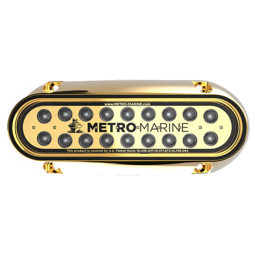 Metro Marine HighOutput Elongated Underwater Light wIntelligent Monochromatic LEDs  Green 90 Beam FBME1HG390