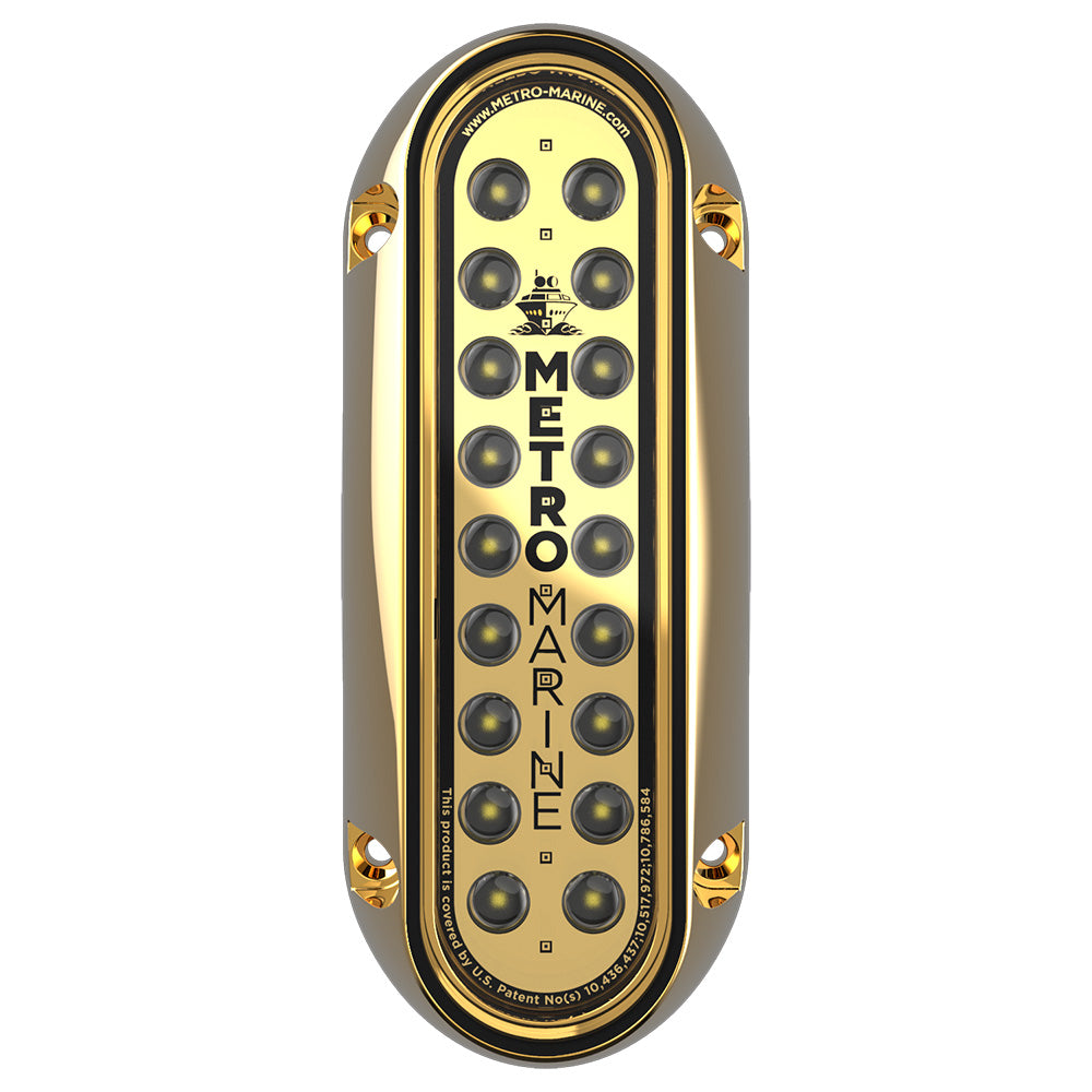 Metro Marine HighOutput Elongated Vertical Mount Light wIntelligent Monochromatic LEDs  White 90 Beam FBME1VW390