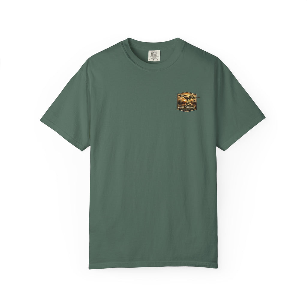 Square Grouper Military Plane T-Shirt — Vintage Aircraft Graphic Tee
