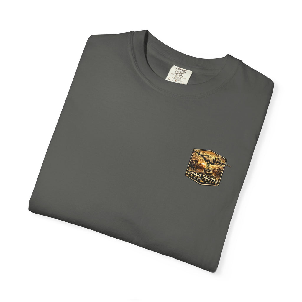 Square Grouper Military Plane T-Shirt — Vintage Aircraft Graphic Tee