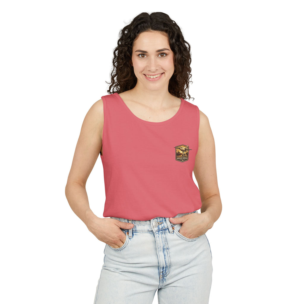 Vintage Military Plane Tank Top — "Square Grouper" Airplane Graphic