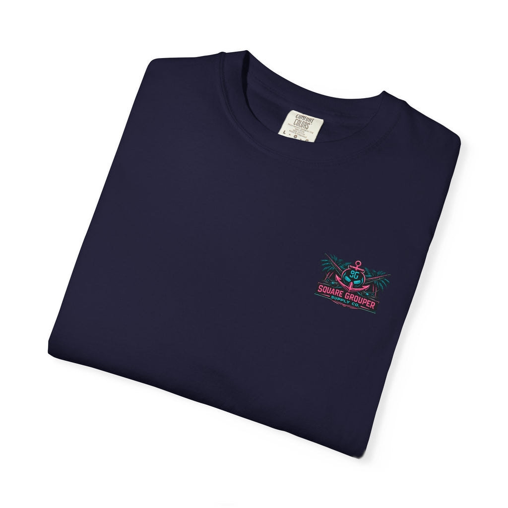 Retro Beach Cruiser T-Shirt — "Square Grouper" Vintage Miami Surf Tee