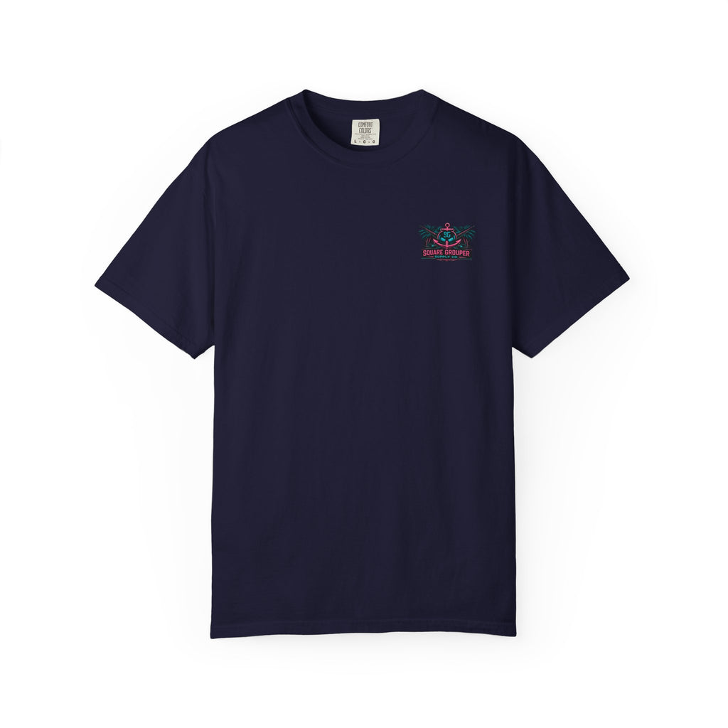 Retro Beach Cruiser T-Shirt — "Square Grouper" Vintage Miami Surf Tee