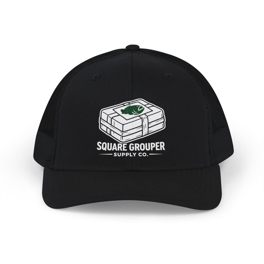 Trucker Cap - Square Grouper Supply Co. Fishing Logo Snapback
