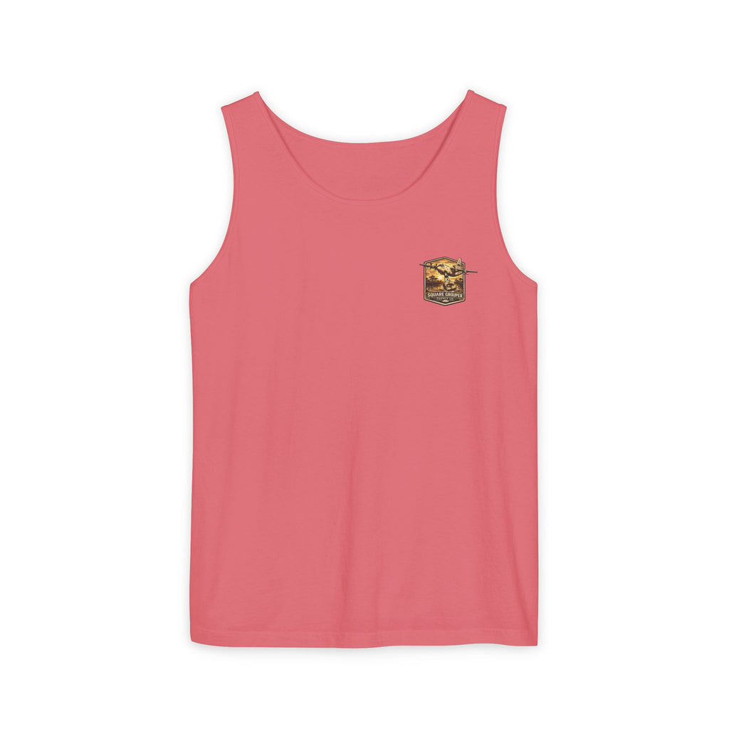 Vintage Military Plane Tank Top — "Square Grouper" Airplane Graphic