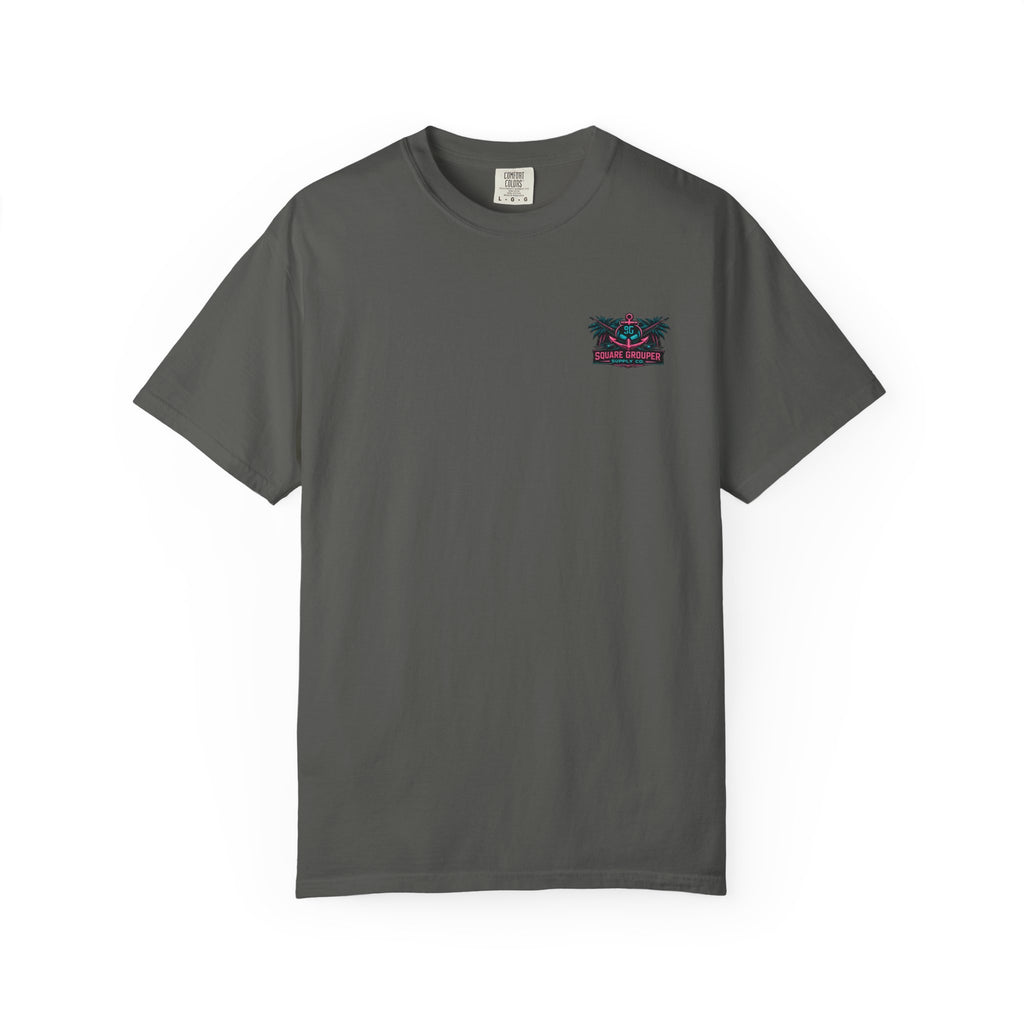 Retro Beach Cruiser T-Shirt — "Square Grouper" Vintage Miami Surf Tee