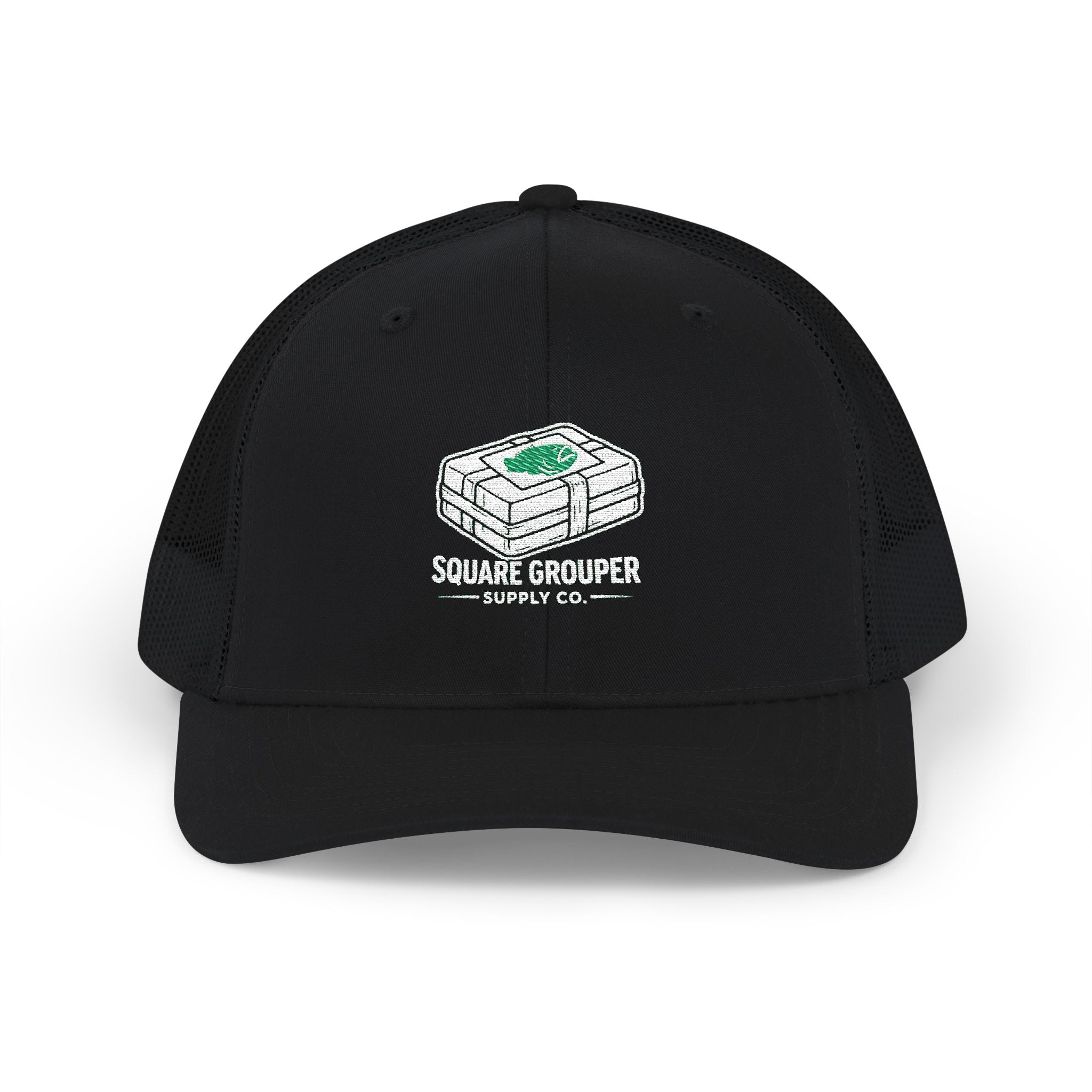 Trucker Cap — Square Grouper Supply Co Logo Snapback