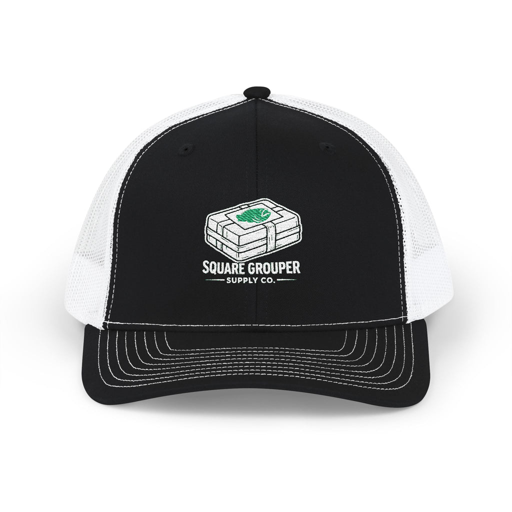 Trucker Cap — Square Grouper Supply Co Logo Snapback