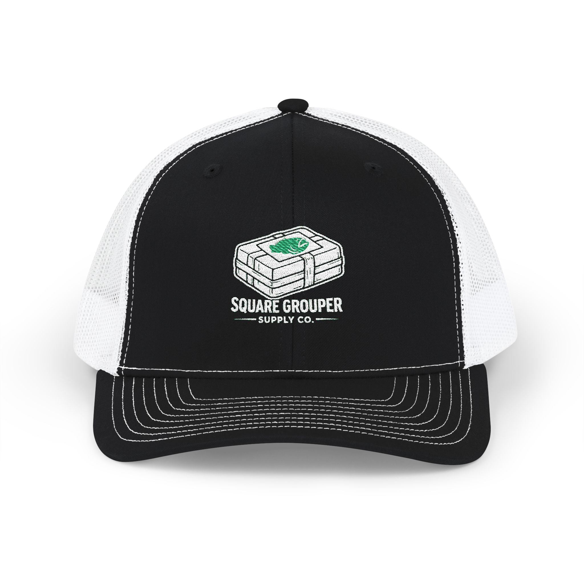 Trucker Cap — Square Grouper Supply Co Logo Snapback