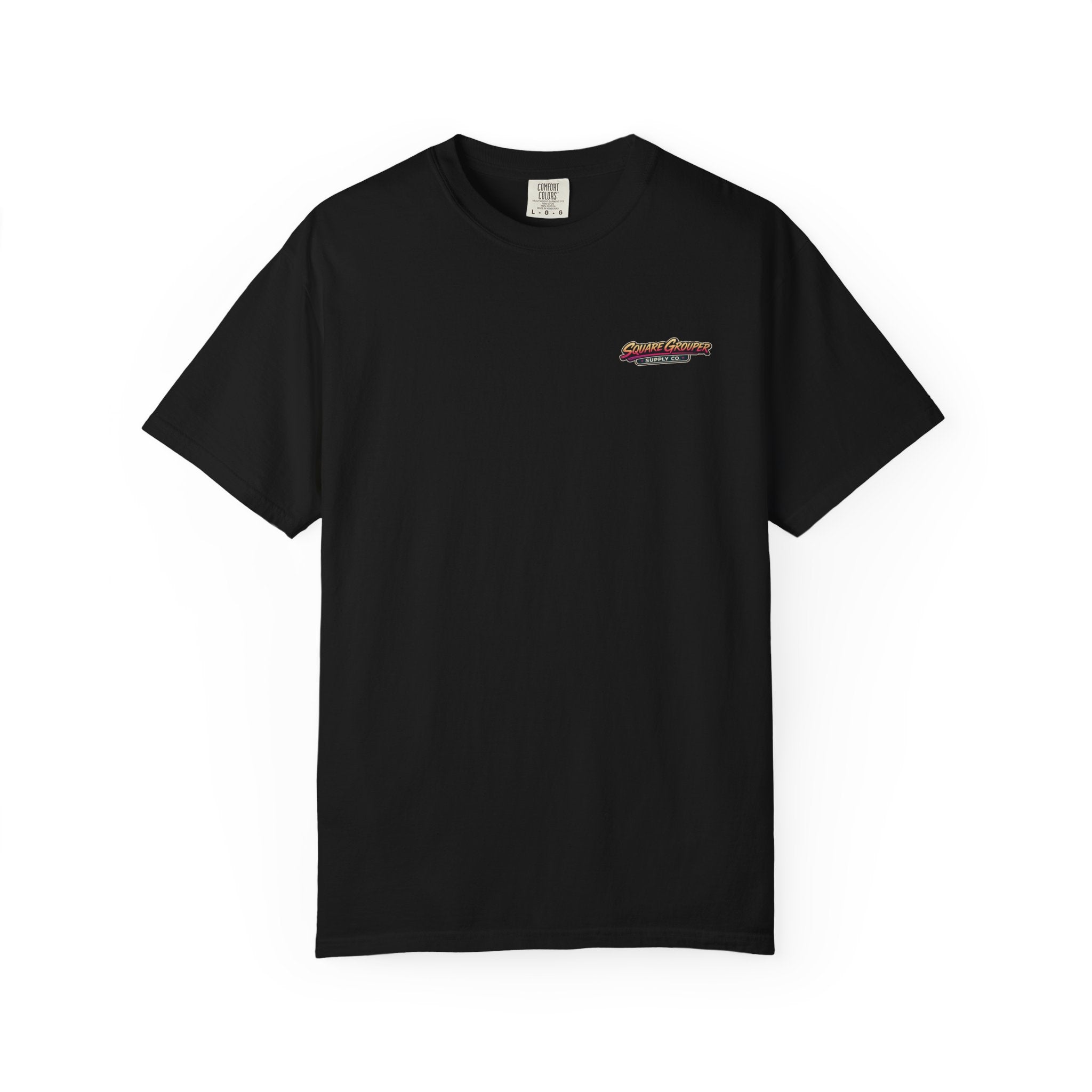 Square Grouper Sunset T-Shirt — Retro Palm Beach Vintage Tee