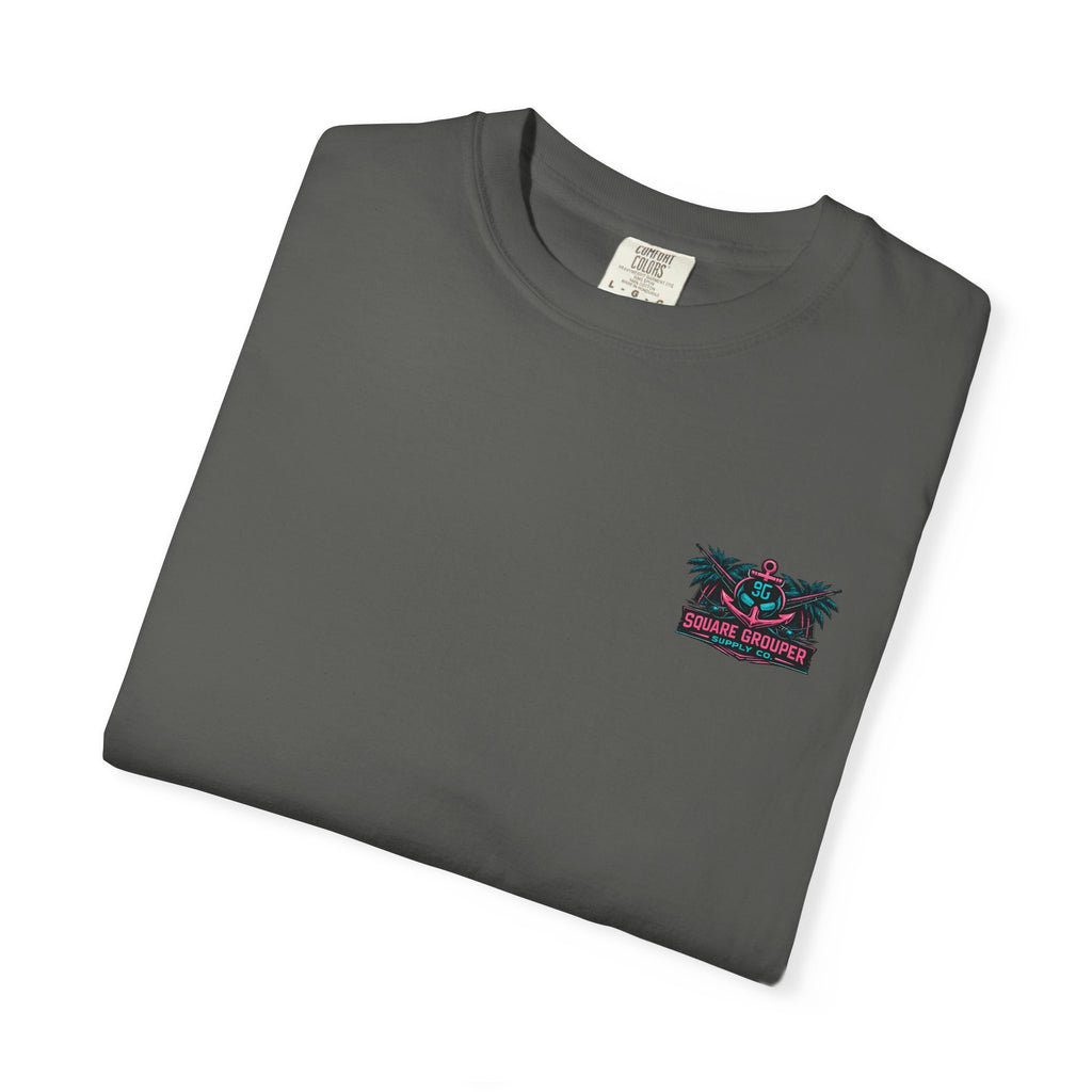 Retro Beach Cruiser T-Shirt — "Square Grouper" Vintage Miami Surf Tee